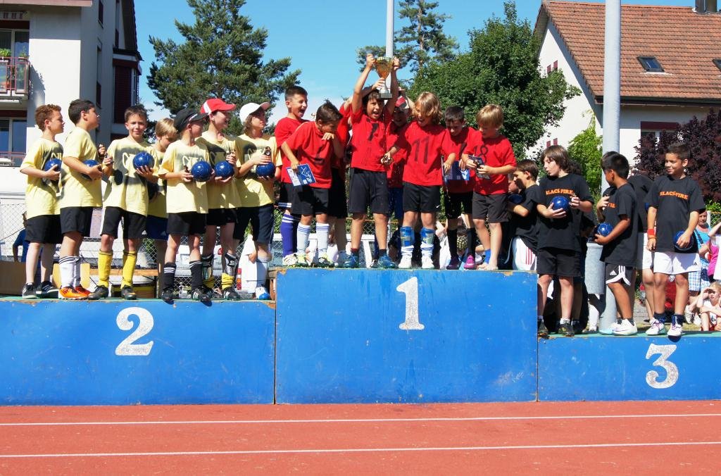 preisverteilung kat.bk platz 1-3 rietli kings the best of football black fires